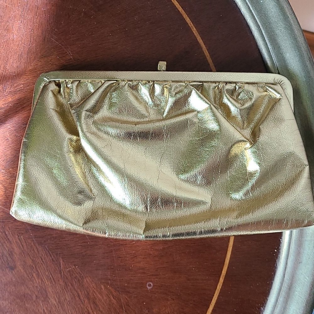 Vintage 60s 70s Gold Purse